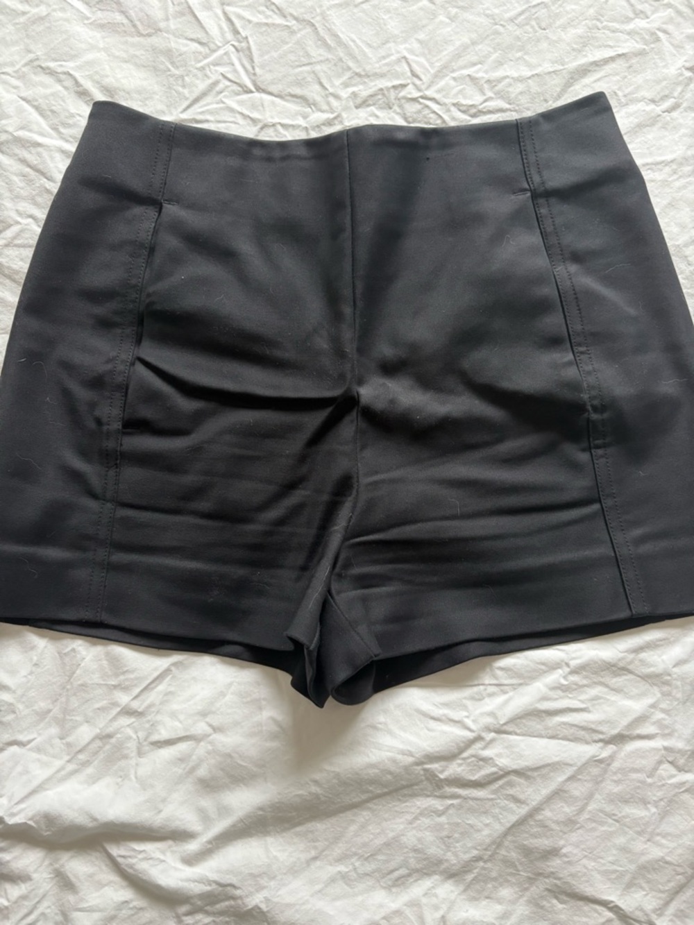 Babaton Black High-Rise Tailored Shorts